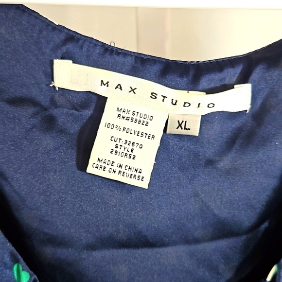 Max Studio Dress Blue Size XL - Picture 2 of 6
